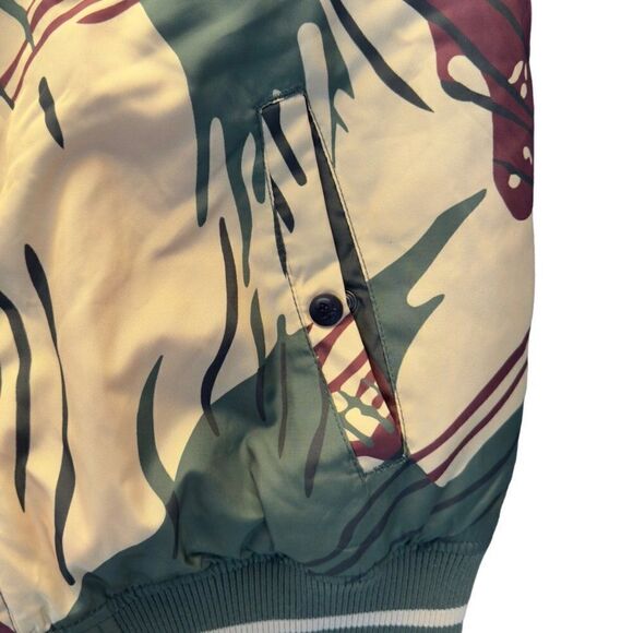 Zero Foxtrout Gear Retro Bomber Jacket "Brush Stroke Camo / Green" Men's XL - Picture 9 of 9